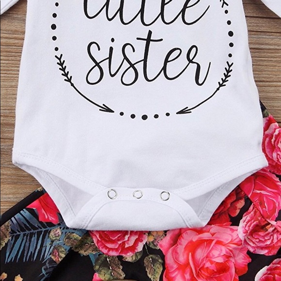 Baby girls little sister 3pc set - Picture 2 of 6